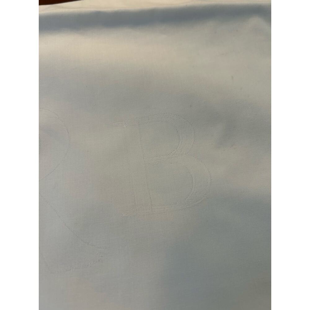 Pottery Barn Series One Morgan Standard Shams White & Brown Made in Italy *read* - Picture 9 of 10